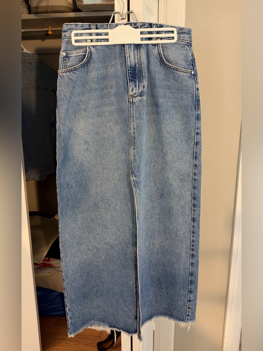 Pilcro Denim Maxi Skirt